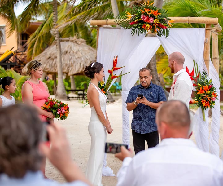 Ambergris Caye Belize Wedding services